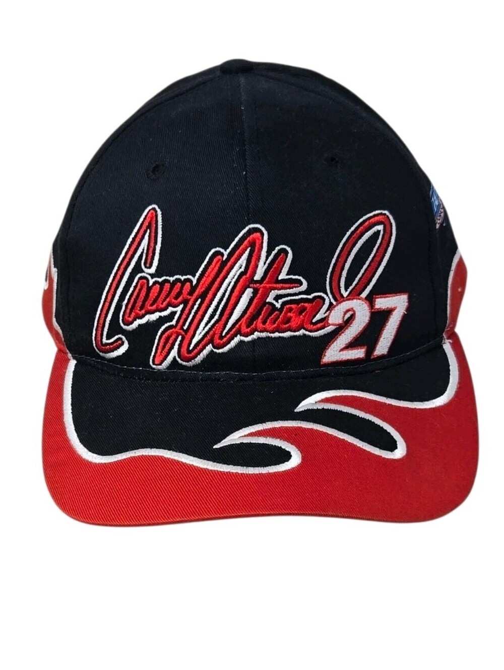Vintage Casey Atwood Flame Snapback Spellout Hat Castro Racing Adjustable NEW